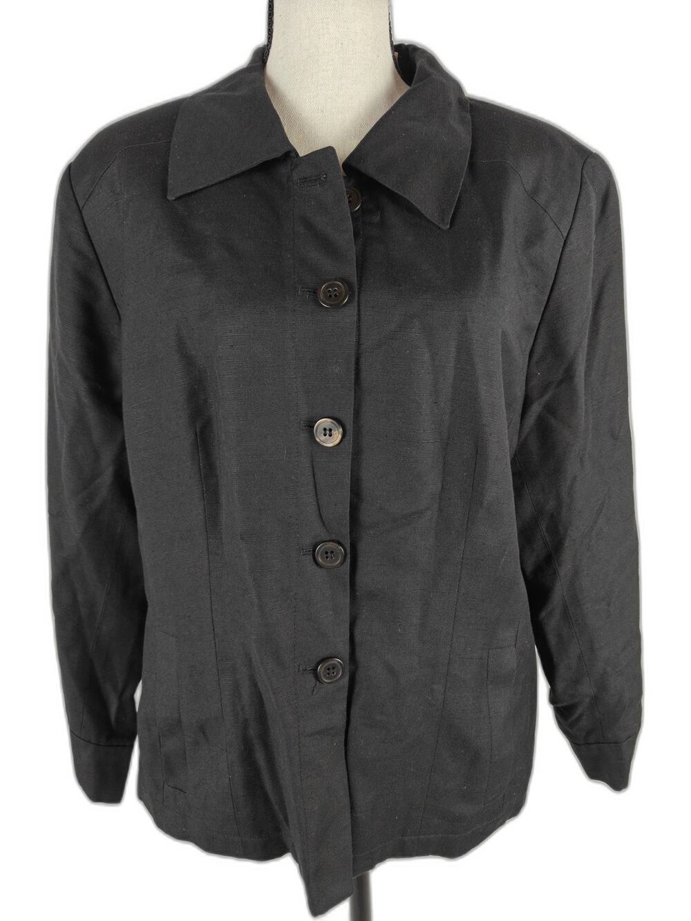 Women's, Liz Claiborne Elisabeth, Blazer Jacket, Black, Petite 16